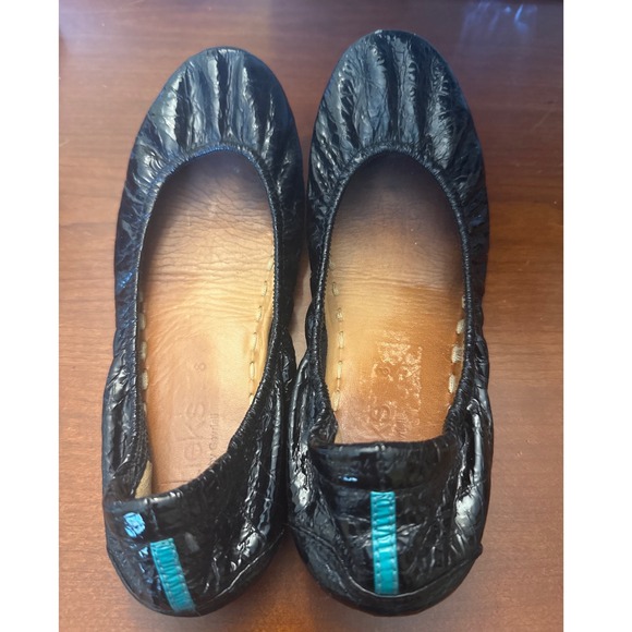 Tieks flats 8 black patent leather ballet travel foldable Gavrielli packable - Picture 2 of 8